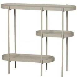 Ovaler Konsolentisch mit drei Ablagen - Piepona^Wohnen