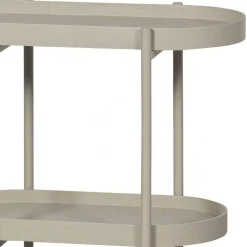 Ovaler Konsolentisch mit drei Ablagen - Piepona^Wohnen