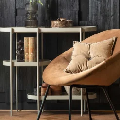 Ovaler Konsolentisch mit drei Ablagen - Piepona^Wohnen