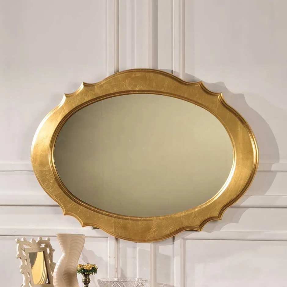 Ovaler Wandspiegel im Italienischen Stil - Carlenna^Wohnen Discount