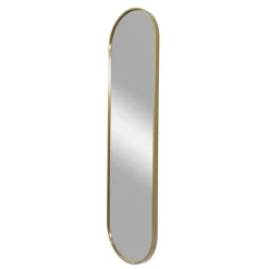 Ovaler Wandspiegel in Gold - Bali^Wohnen Discount