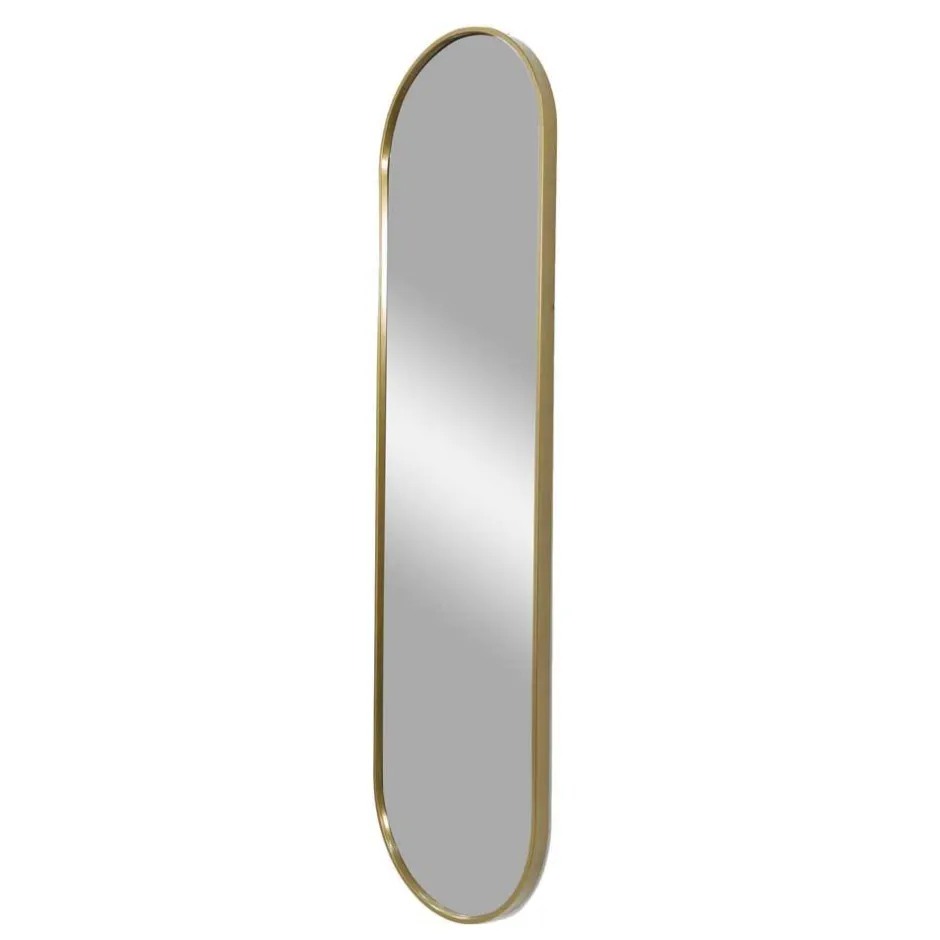 Ovaler Wandspiegel in Gold - Bali^Wohnen Discount