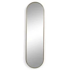 Ovaler Wandspiegel in Gold - Bali^Wohnen Discount