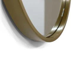 Ovaler Wandspiegel in Gold - Bali^Wohnen Discount