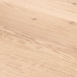 Wohnen Ovaler Wildeiche-Tisch mit weißem Spidergestell - French