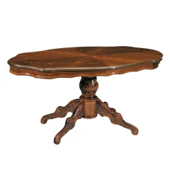 Ovaler Wohnzimmertisch Magari in Nussbaum Braun^Wohnen Clearance