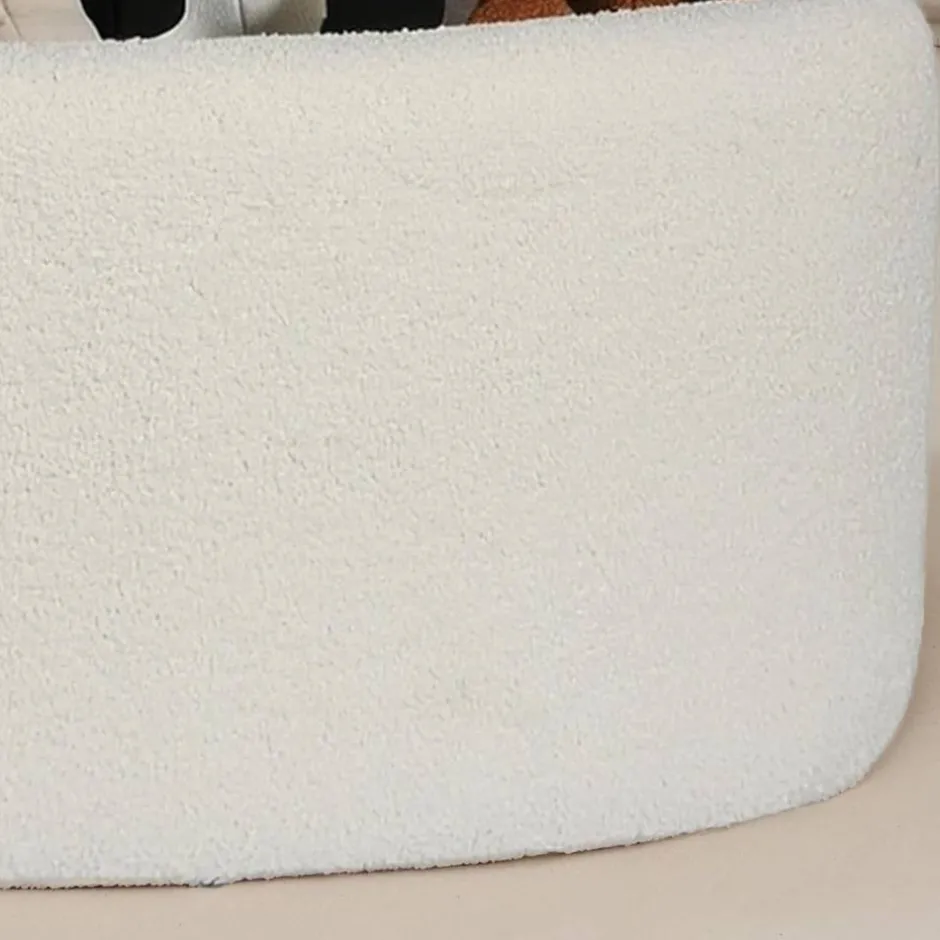 Wohnen Ovaler XL Hocker mit Stauraum-Truhe - Barracin