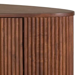 Wohnen Ovales Retro TV Lowboard aus Akazie - Chalil