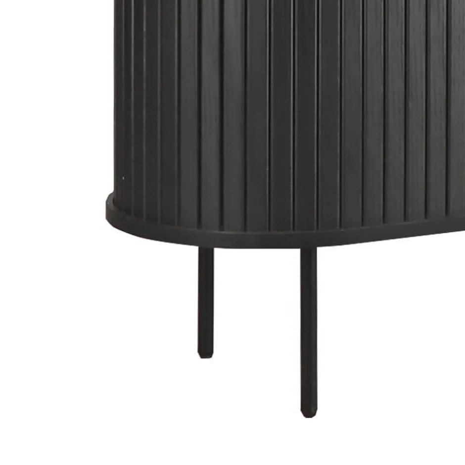 Ovales Schiebetüren-Highboard im Retro Design - Lurymav^Wohnen Outlet