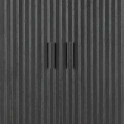 Ovales Schiebetüren-Highboard im Retro Design - Lurymav^Wohnen Outlet