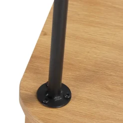 Wohnen Ovales Skandi-Highboard mit Schiebetüren - Barnetta