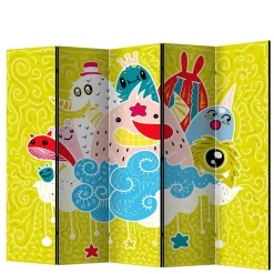Paravent mit Kawaii Monster Motiv - Quarzas^Wohnen Outlet