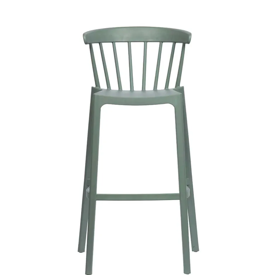 Pflegeleichter Barstuhl in Graugrün - Ecdo (2er Set)^Wohnen Sale