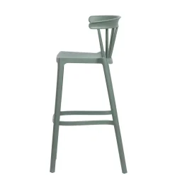 Pflegeleichter Barstuhl in Graugrün - Ecdo (2er Set)^Wohnen Sale