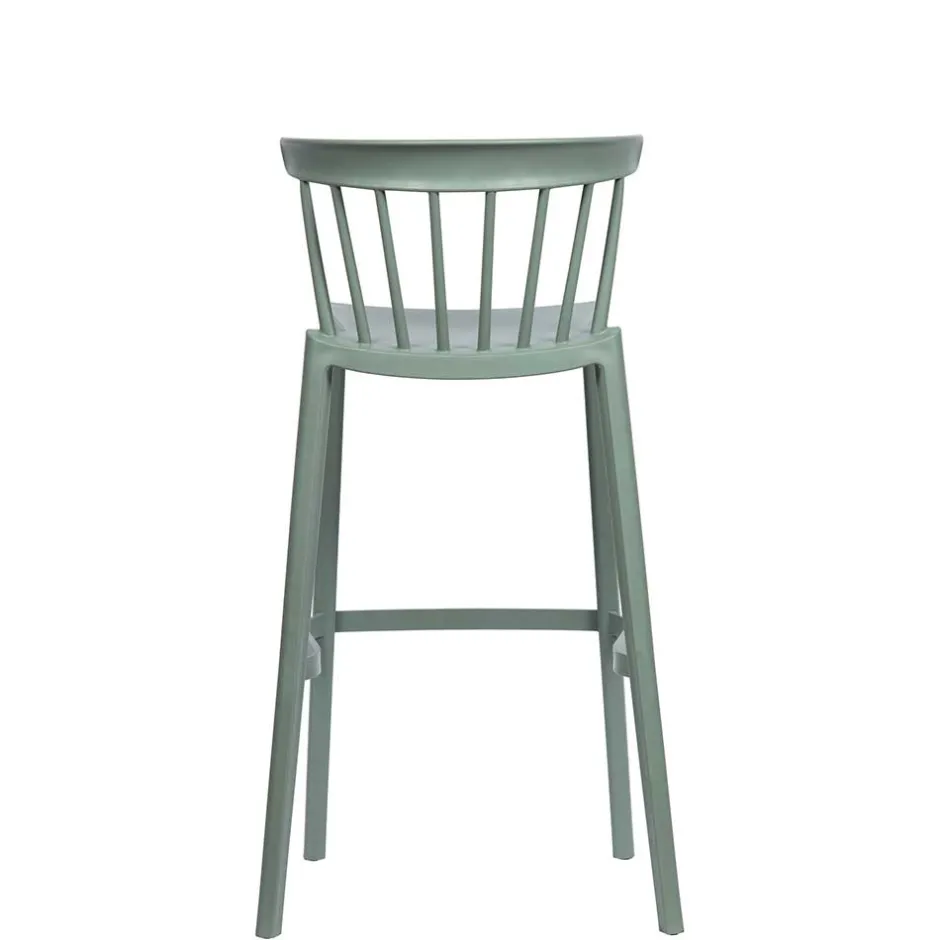 Pflegeleichter Barstuhl in Graugrün - Ecdo (2er Set)^Wohnen Sale