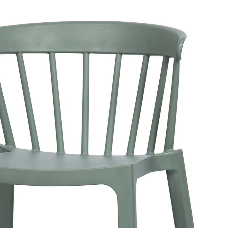 Pflegeleichter Barstuhl in Graugrün - Ecdo (2er Set)^Wohnen Sale