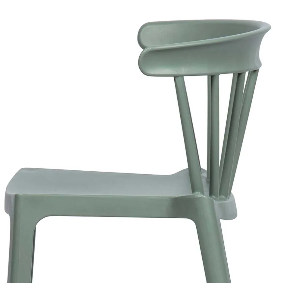 Pflegeleichter Barstuhl in Graugrün - Ecdo (2er Set)^Wohnen Sale