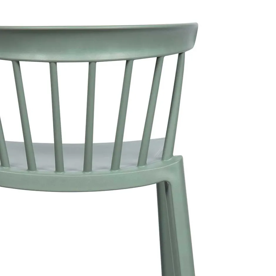 Pflegeleichter Barstuhl in Graugrün - Ecdo (2er Set)^Wohnen Sale