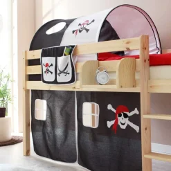 Piraten Halbhochbett Winner aus Kiefer Massivholz^Wohnen New