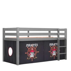 Piraten Hochbett in Grau - Socotta^Wohnen Clearance