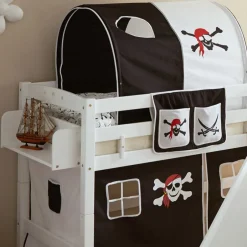 Piraten Kinder-Hochbett mit Podest Rutsche - Mercy^Wohnen Outlet