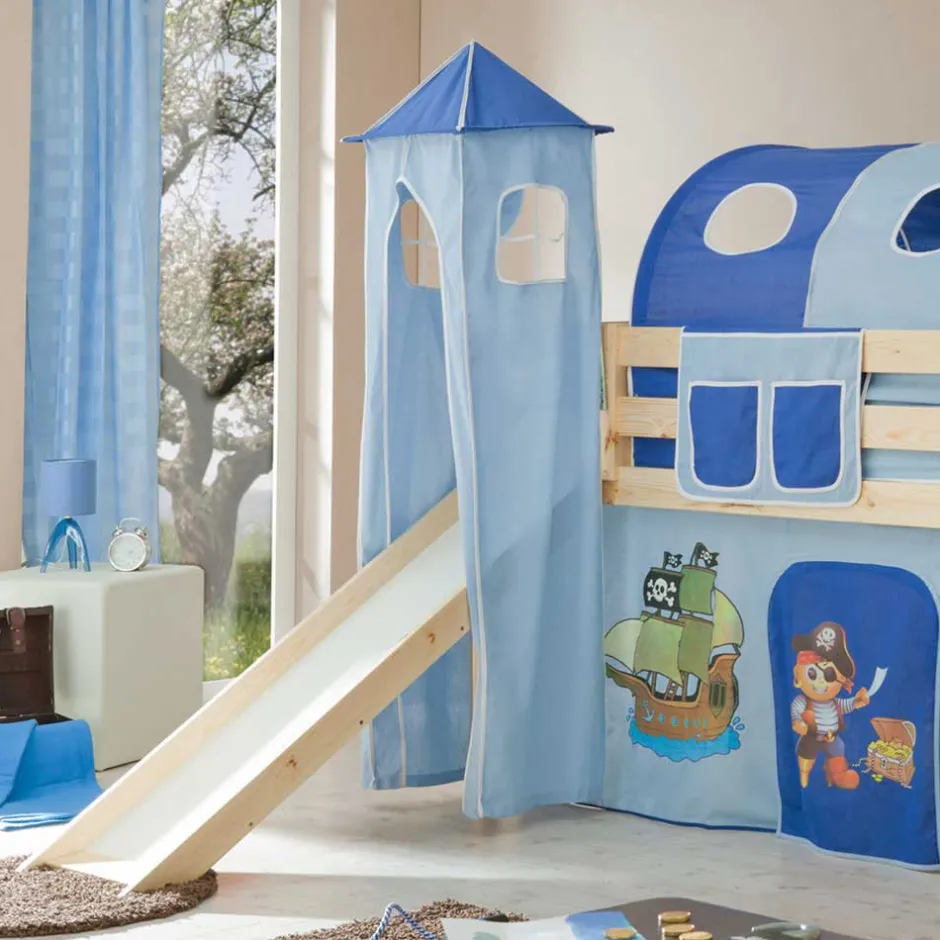 Piraten Spielbett Bertino mit Rutschturm^Wohnen Clearance
