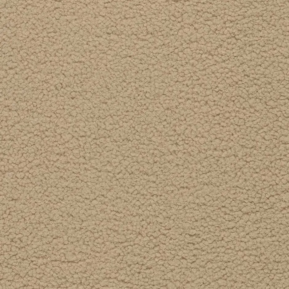 Wohnen Plüsch Hocker in Beige - Williams