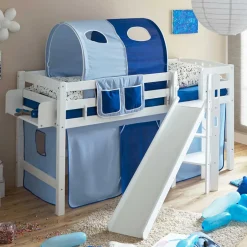 Podest Rutschebett in Weiß Buchenholz - Balanza^Wohnen