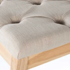 Polsterbank in Beige mit Holzgestell - Briana^Wohnen New