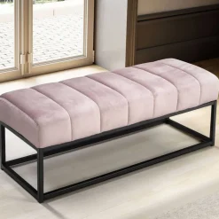 Wohnen Polsterbank in Rosa und Schwarz - Pirna