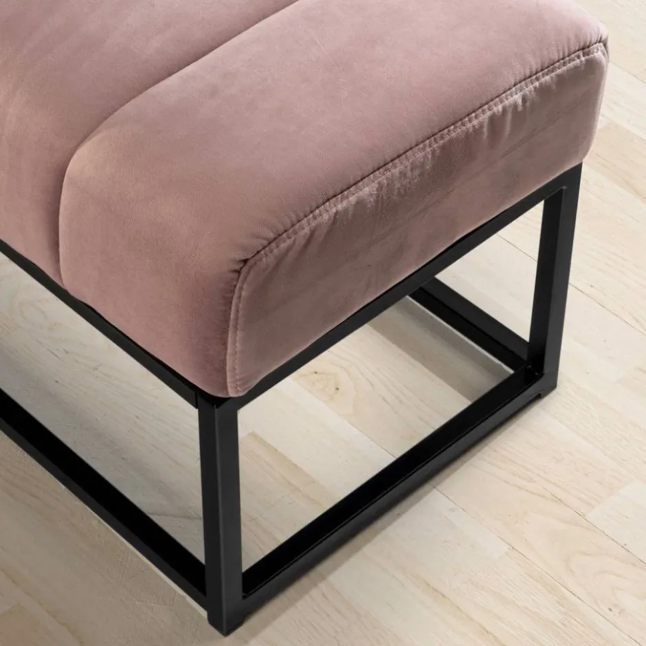 Wohnen Polsterbank in Rosa und Schwarz - Pirna