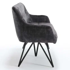 Polsterbank mit Armlehnen in Anthrazit - Mascaro^Wohnen Hot