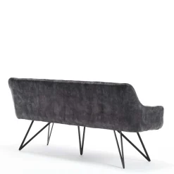 Polsterbank mit Armlehnen in Anthrazit - Mascaro^Wohnen Hot