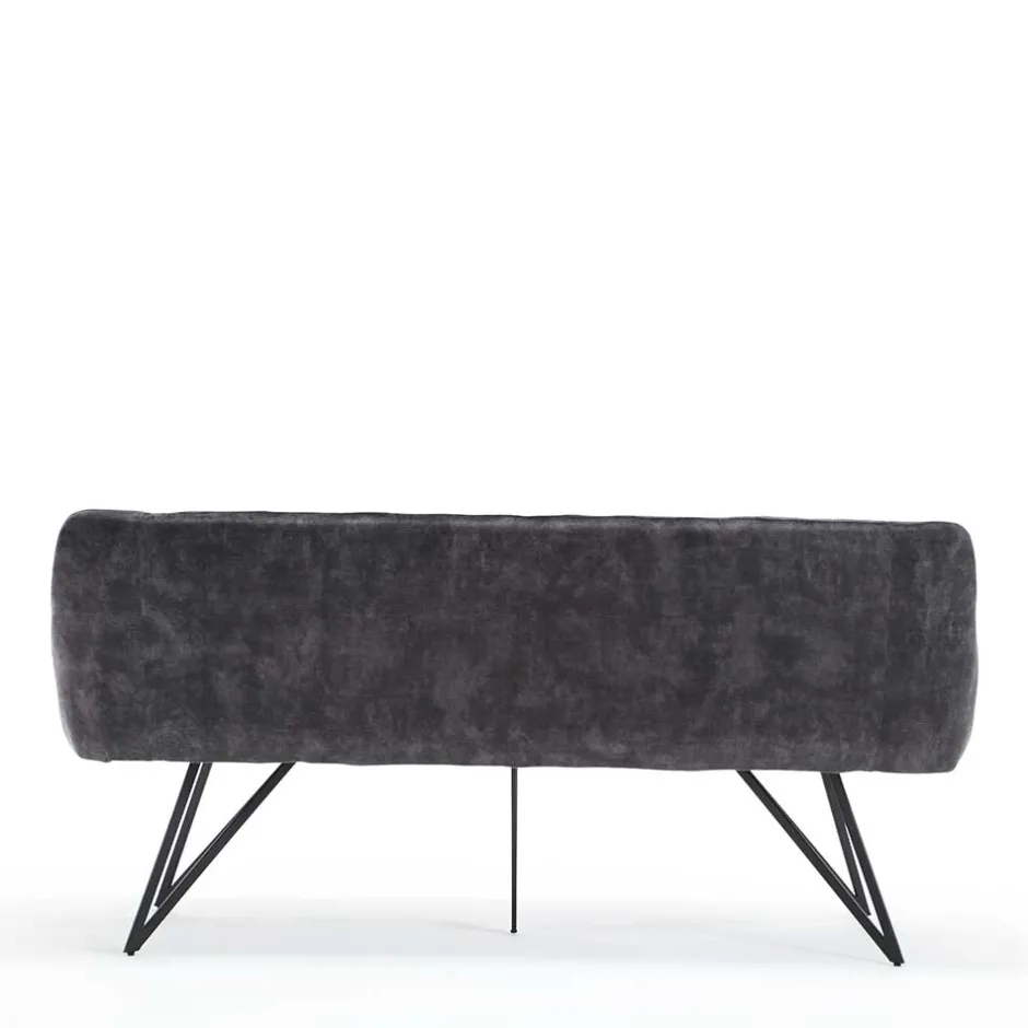 Polsterbank mit Armlehnen in Anthrazit - Mascaro^Wohnen Hot