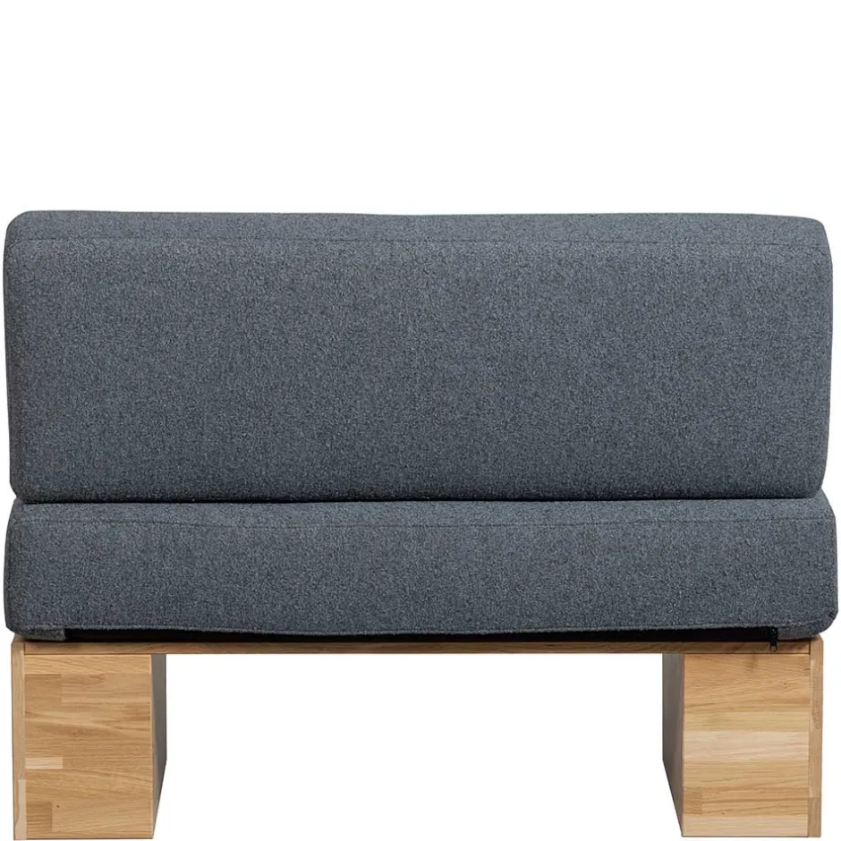 Polsterbank mit Rückenlehne in Grau - Ciannas^Wohnen Online