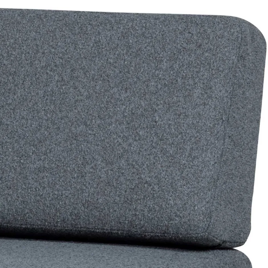 Polsterbank mit Rückenlehne in Grau - Ciannas^Wohnen Online