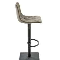 Wohnen Polster-Barstuhl in Schlamm & Schwarz - Ossika