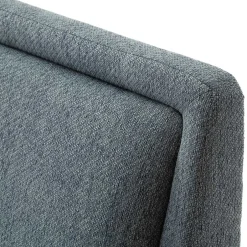 Polsterbett in Blaugrau & Eiche Natur - Grafics^Wohnen Clearance