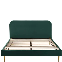 Wohnen Polsterbett in Dunkelgrün Samt - Pleasure