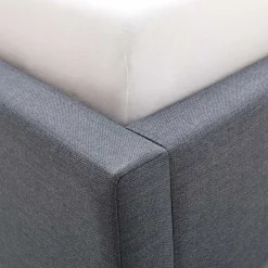 Polsterbett in Grau & Eiche - Saludio^Wohnen Online