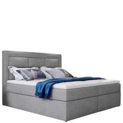 Polsterbett in Grau Webstoffbezug - Kalis^Wohnen Sale