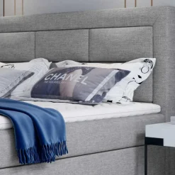 Polsterbett in Grau Webstoffbezug - Kalis^Wohnen Sale