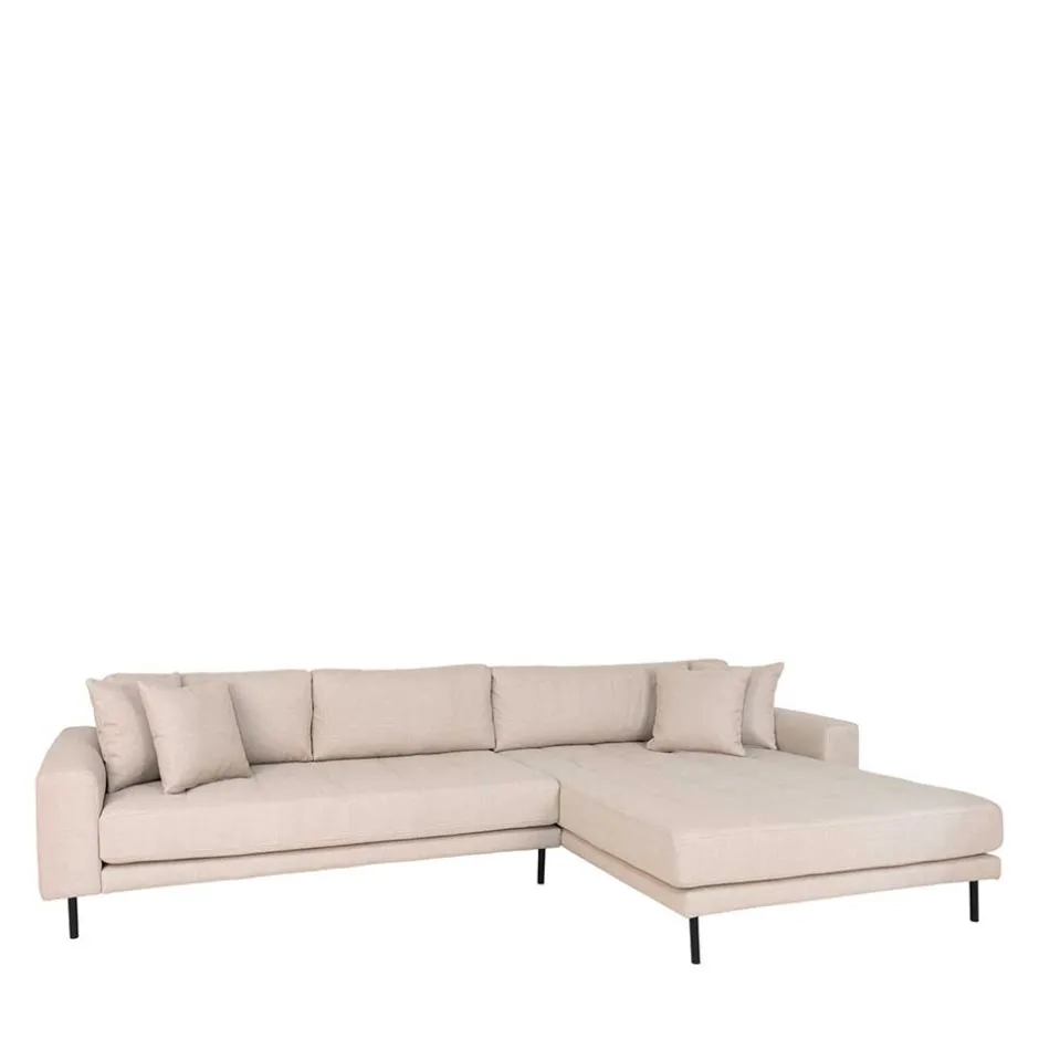 Wohnen Polsterecke in Beige Stoff - Pogarana