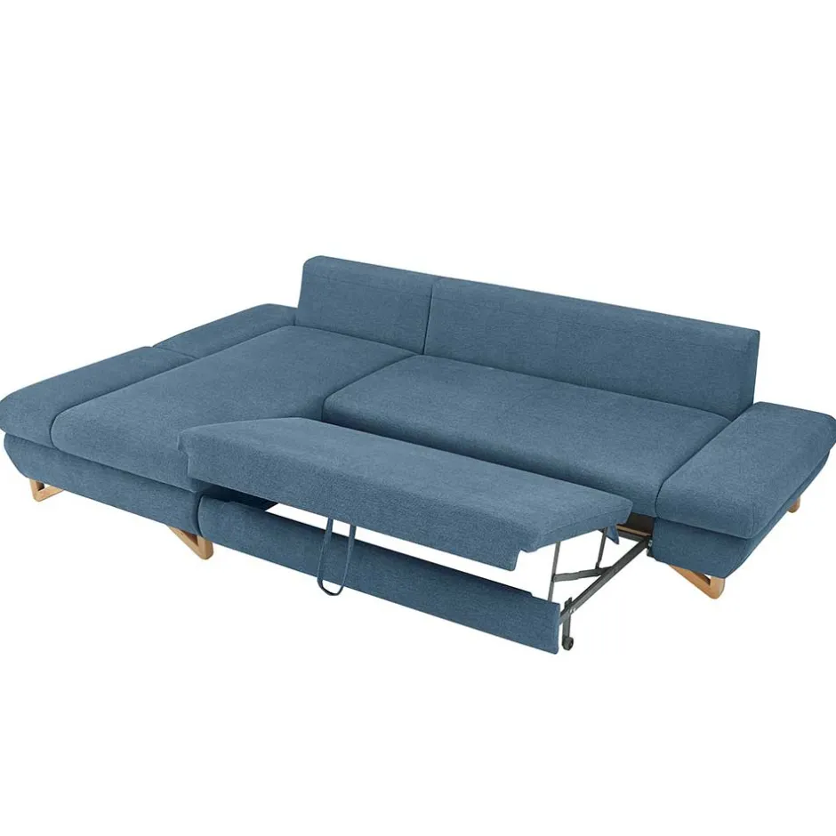 Wohnen Polsterecke Schlafsofa in Blau - Baonga