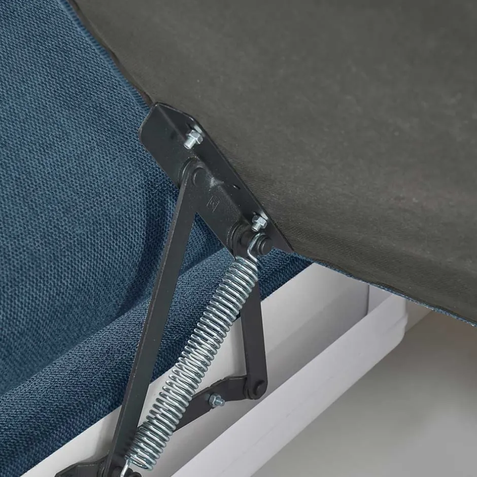 Wohnen Polsterecke Schlafsofa in Blau - Baonga