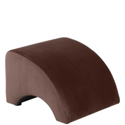 Wohnen Polsterhocker aus Samtvelours in Braun - Vastonia