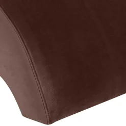 Wohnen Polsterhocker aus Samtvelours in Braun - Vastonia