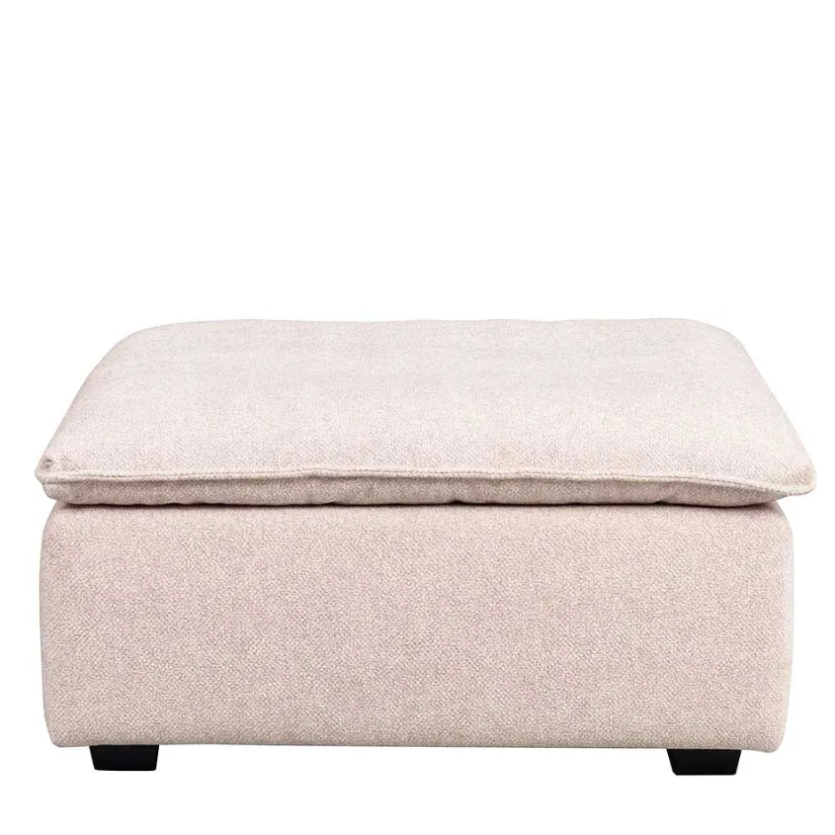 Wohnen Polsterhocker in Beige Stoff - Praia