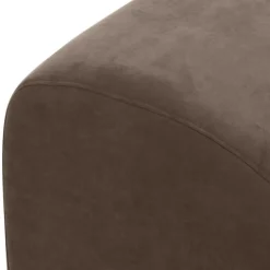 Polsterhocker in Beigegrau Velours - Kilazu^Wohnen Clearance