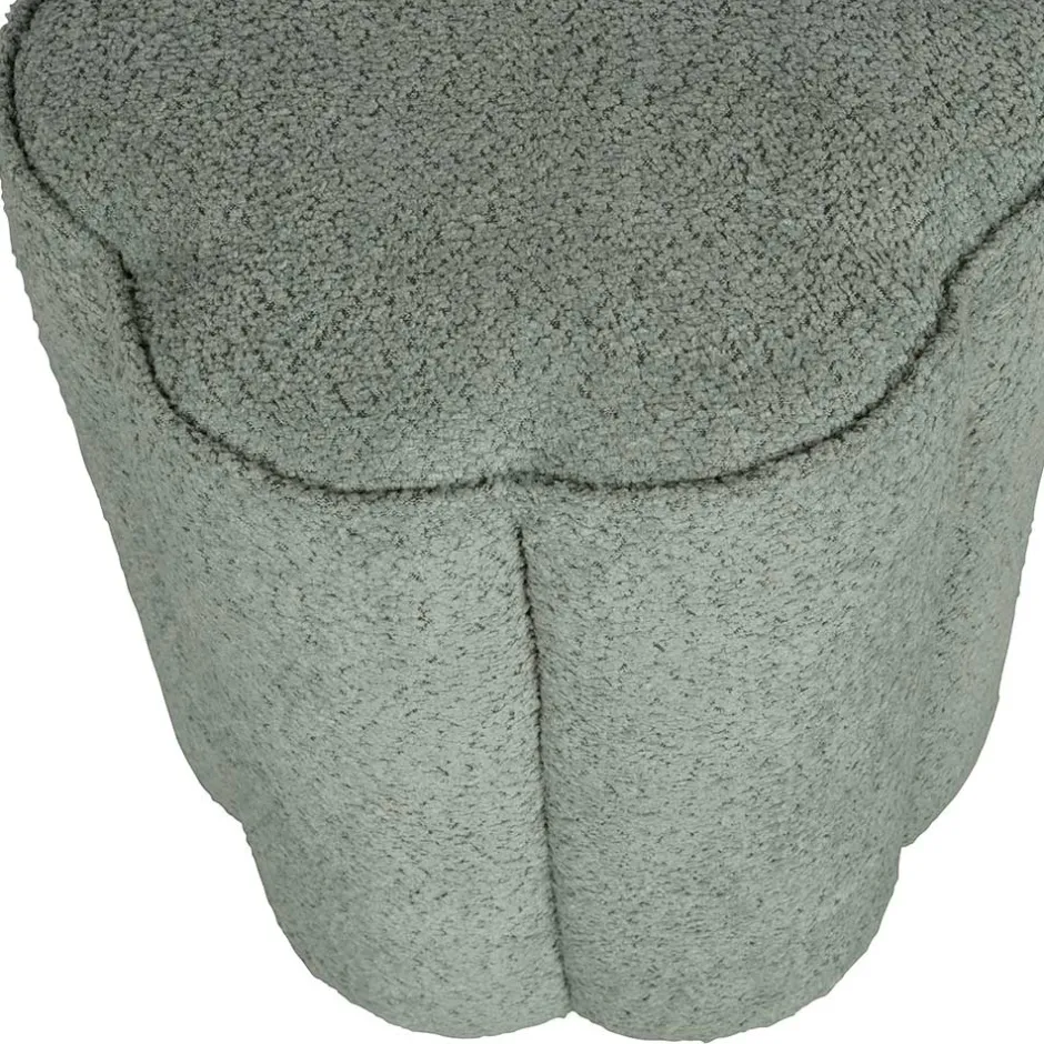 Wohnen Polsterhocker in Blaugrau Boucle - Ruffos (2er Set)